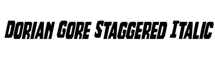 Dorian Gore Staggered Italic  baixar fontes gratis