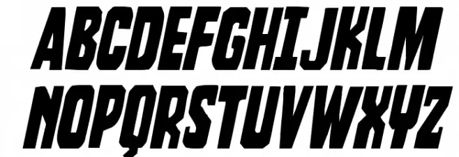 Dorian Gore Staggered Italic फ़ॉन्ट अपरकेस