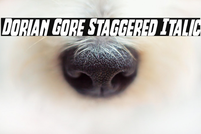 Dorian Gore Staggered Italic Example 1