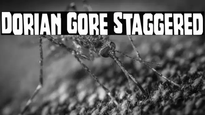 Dorian Gore Staggered Font examples