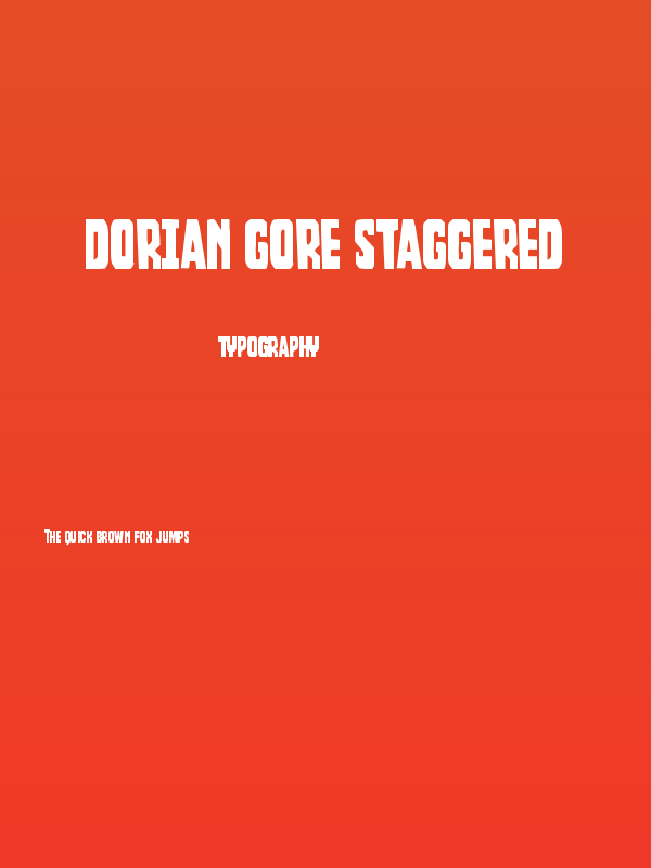 Dorian Gore Staggered Poster