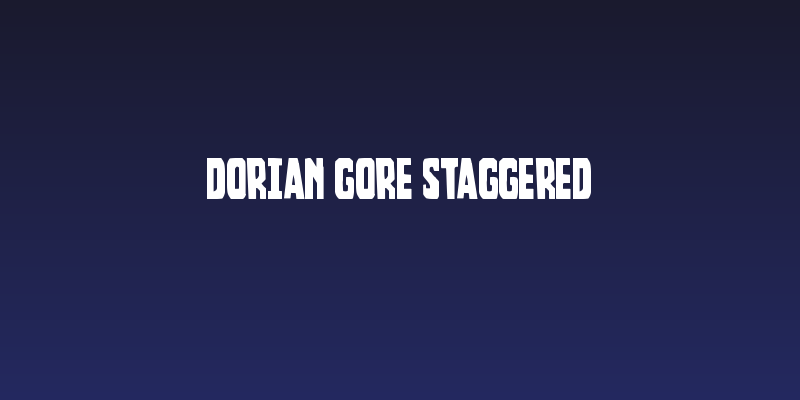Dorian Gore Staggered Social Header