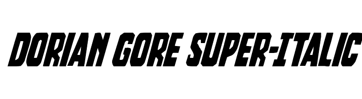 Dorian Gore Super-Italic  Скачать бесплатные шрифты