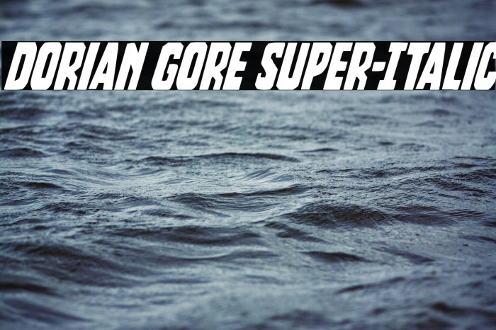 Dorian Gore Super-Italic Example 1