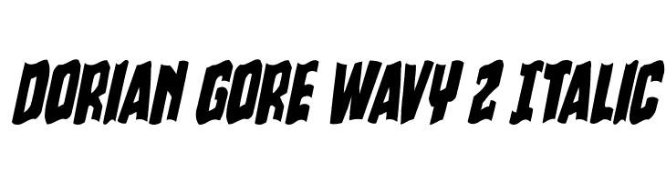 Dorian Gore Wavy 2 Italic  नि: शुल्क फ़ॉन्ट्स डाउनलोड