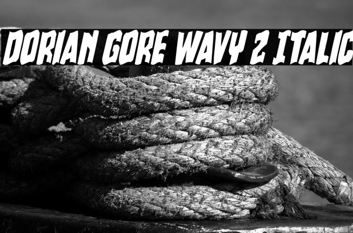 Dorian Gore Wavy 2 Italic Example 3