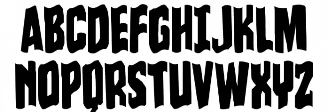 Dorian Gore Wavy 2 Schriftart Groß