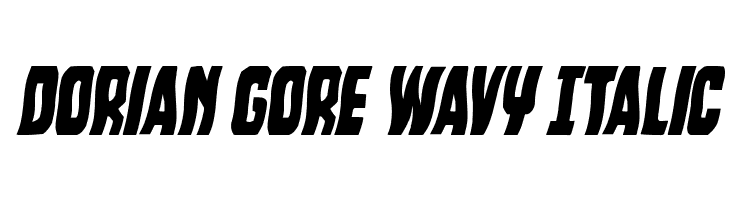 Dorian Gore Wavy Italic  Descarca Fonturi Gratis
