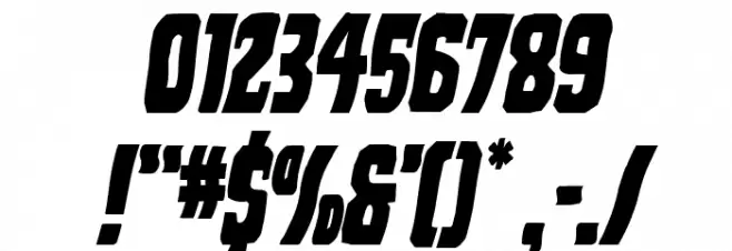 Dorian Gore Wavy Italic Font OTHER CHARS