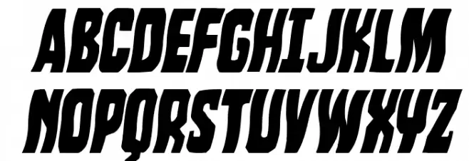 Dorian Gore Wavy Italic Schriftart Groß