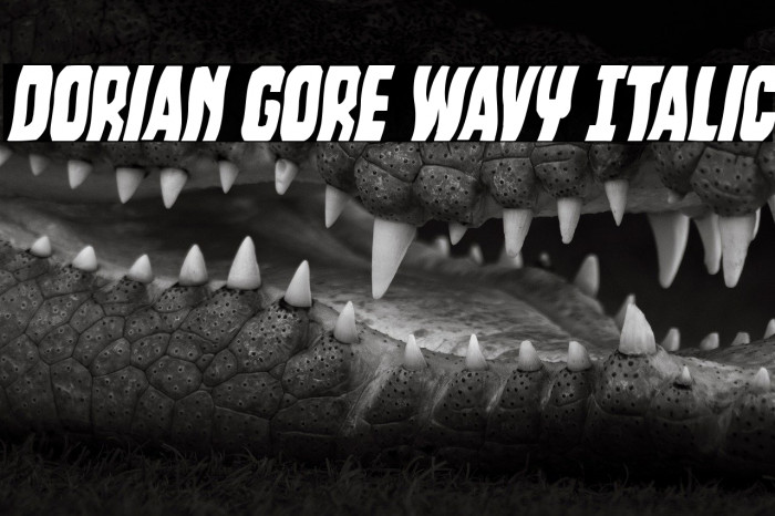 Dorian Gore Wavy Italic Example 3