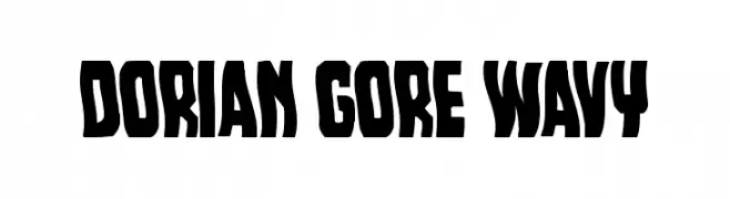 Dorian Gore Wavy  フリーフォントのダウンロード