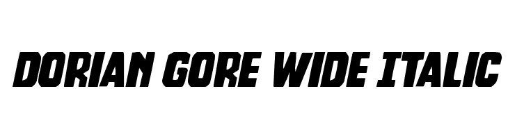 Dorian Gore Wide Italic  Frei Schriftart Herunterladen