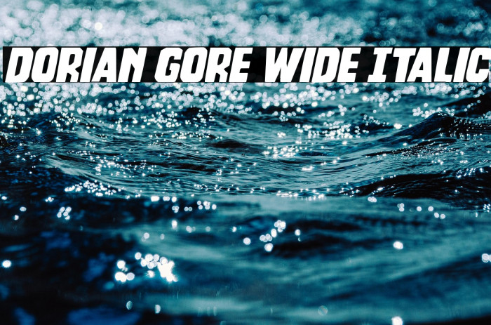 Dorian Gore Wide Italic Example 3