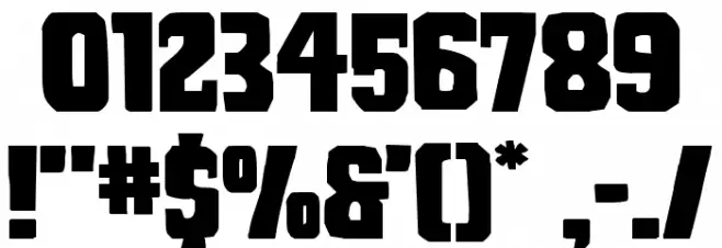 Dorian Gore Wide Font OTHER CHARS