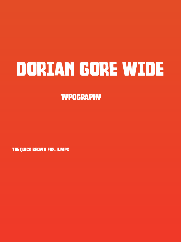 Dorian Gore Wide Poster