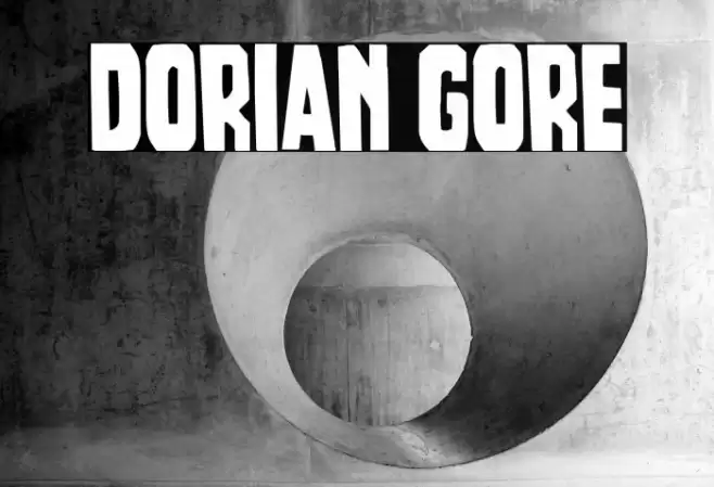 Dorian Gore Font examples