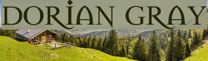 Dorian Gray Font examples