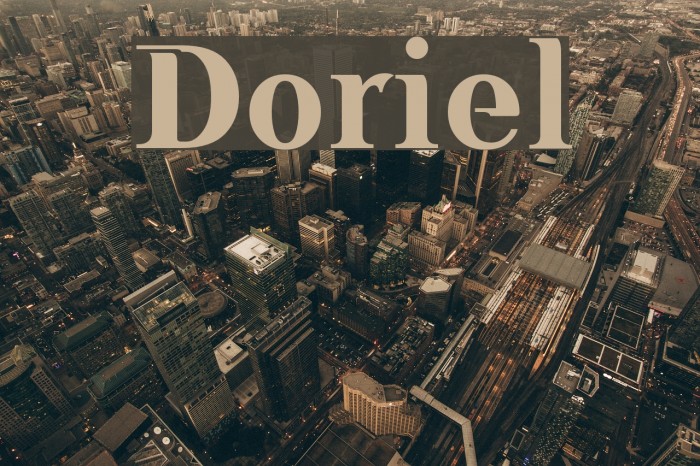 Doriel Font examples