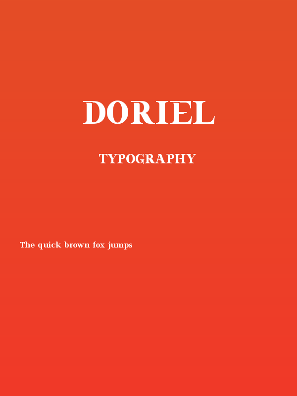 Doriel Poster