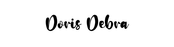 Doris Debra  フリーフォントのダウンロード