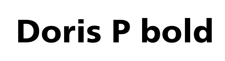 Doris P bold Font