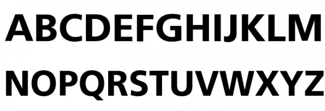 Doris P bold Schriftart Groß