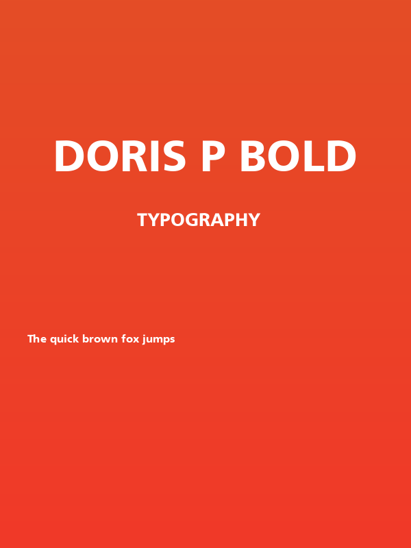 Doris P bold Poster