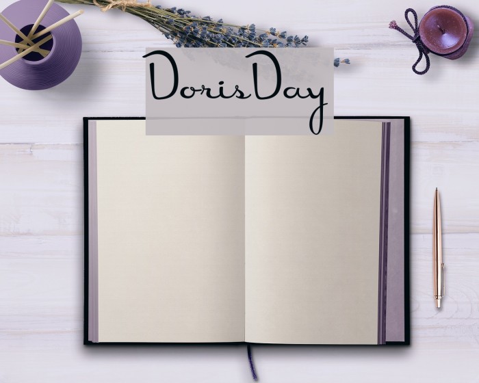DorisDay Font examples