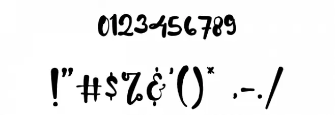 DorisDebra Font OTHER CHARS