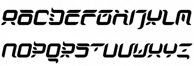 DorisOrange Italic 字体 大写