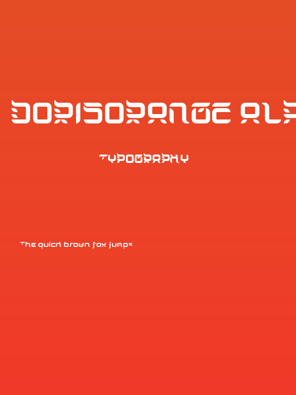 Dorisorange Alphabe Poster