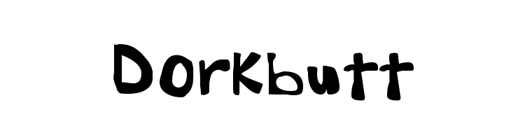 Dorkbutt  Скачать бесплатные шрифты