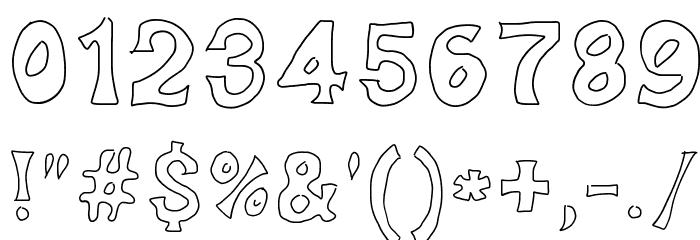 Dorky Deluxe Font OTHER CHARS