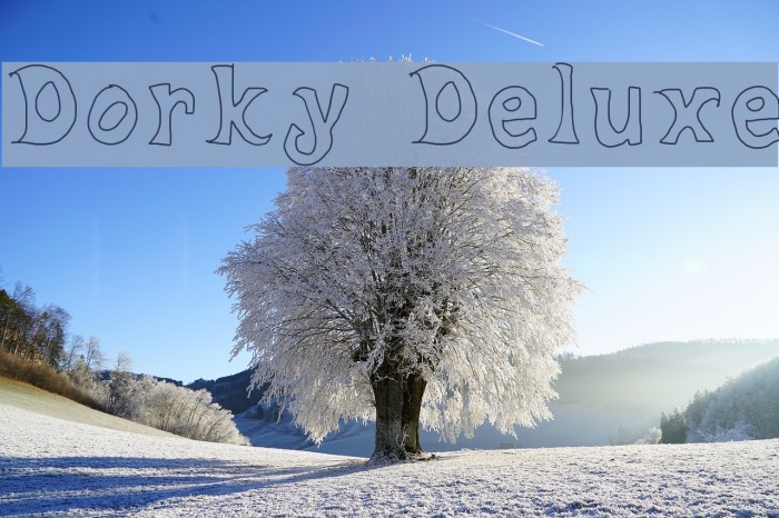 Dorky Deluxe Font examples