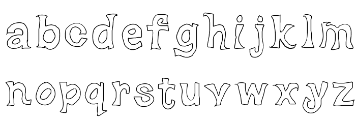 Dorky Deluxe Font LOWERCASE
