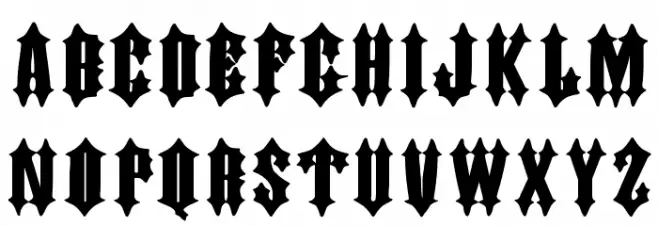 DornspitzGrotesk خط أحرف كبيرة