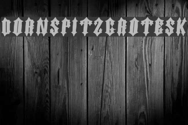 DornspitzGrotesk Font examples