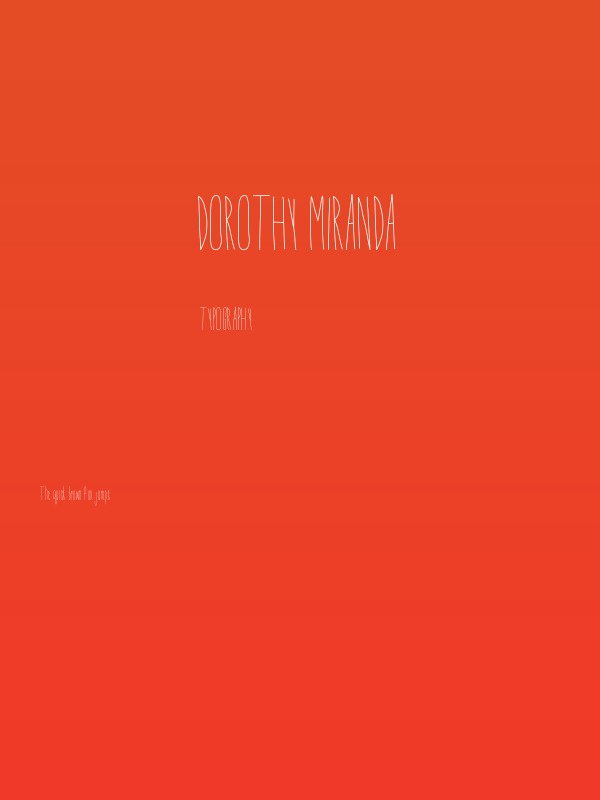 Dorothy Miranda Poster