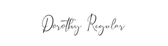 Dorothy Regular  नि: शुल्क फ़ॉन्ट्स डाउनलोड