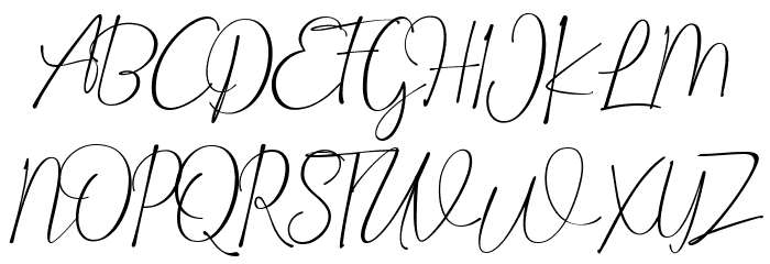 Dorothy Regular Font UPPERCASE