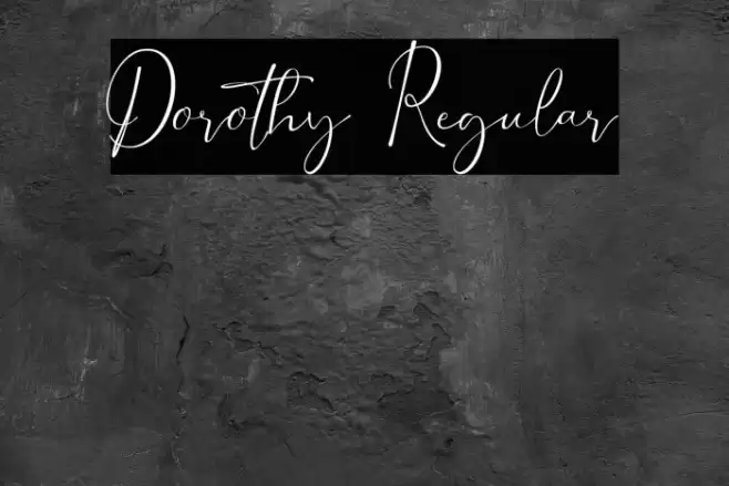 Dorothy Regular फ़ॉन्ट examples
