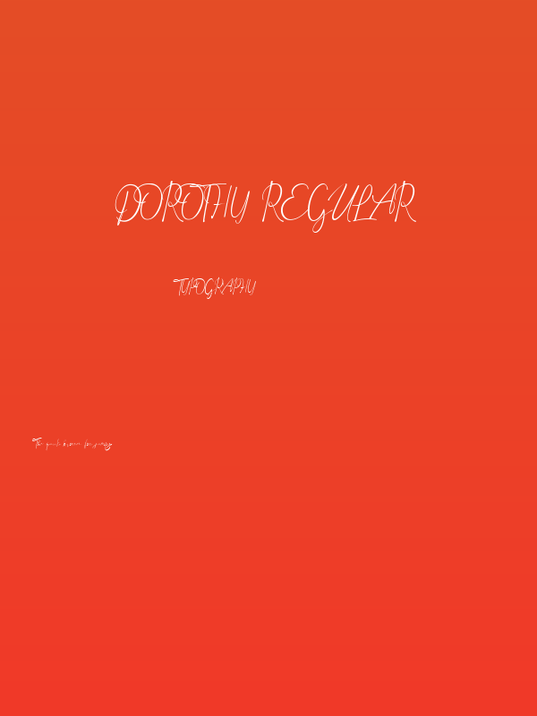 Dorothy Regular Poster