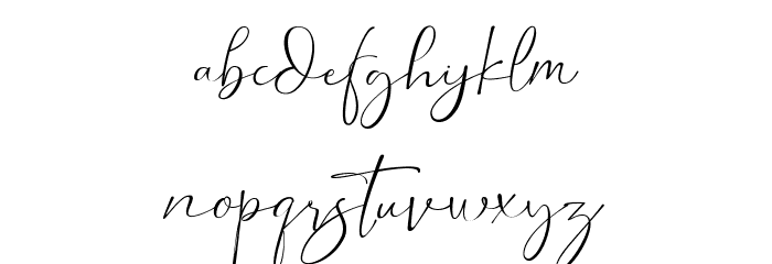 Dorothy Regular Font LOWERCASE