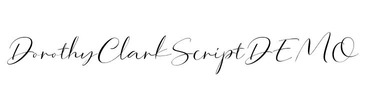 DorothyClarkScriptDEMO  नि: शुल्क फ़ॉन्ट्स डाउनलोड