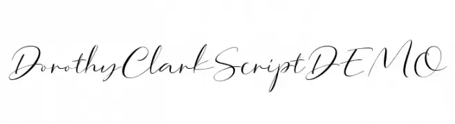 DorothyClarkScriptDEMO  Fuentes Gratis Descargar