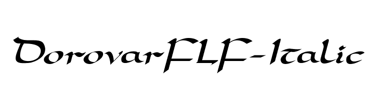 DorovarFLF-Italic Font