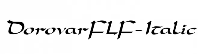 DorovarFLF-Italic  Frei Schriftart Herunterladen