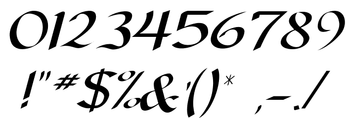 DorovarFLF-Italic Font OTHER CHARS