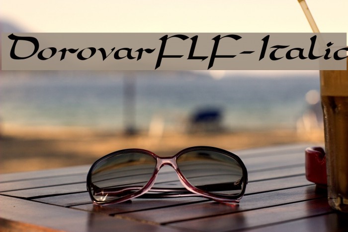 DorovarFLF-Italic Font examples